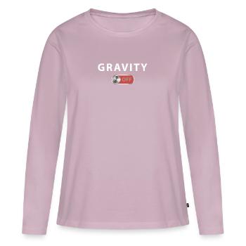 Gravity 2 - Women's Premium Organic Long Sleeve Shirt - dusky pink - Front - Julia (174cm)