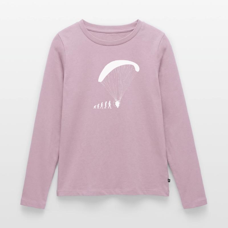 Evolution paramotor gift shirt Women's Premium Organic Long Sleeve Shirt