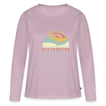 Social Distancing Expert Skydiver Parachute - Women's Premium Organic Long Sleeve Shirt - dusky pink - Front - Julia (174cm)