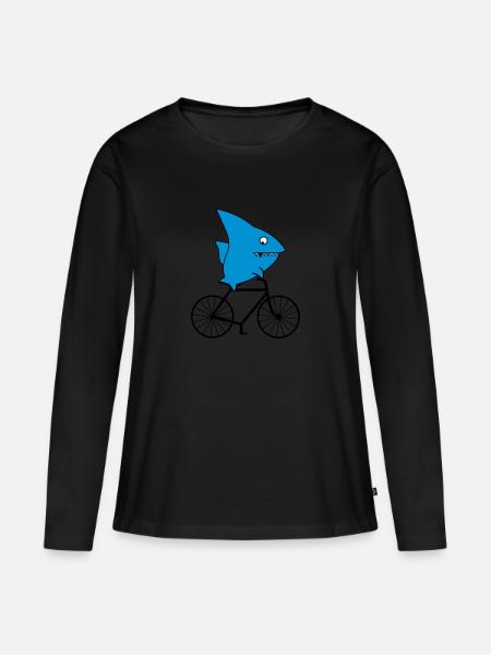 Hai fait du vélo - T-shirt manches longues Premium bio Femme - noir