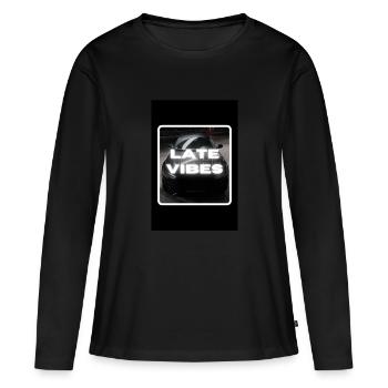 Ambiances nocturnes - T-shirt manches longues Premium bio Femme - noir - Devant - Julia (174cm)