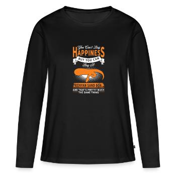 Vous pouvez acheter kenyan Sand Boa - T-shirt manches longues Premium bio Femme - noir - Devant - Julia (174cm)