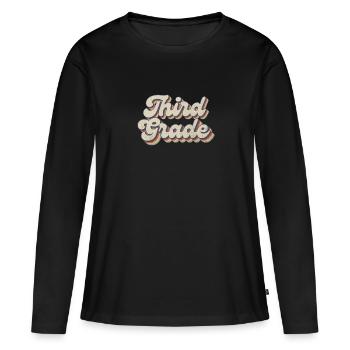 Boho Rainbow - Lehrer Der Dritten Klasse - Frauen Premium Bio Langarmshirt - Schwarz - Vorne - Julia (174cm)