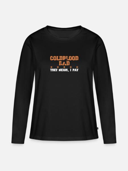 Le père du cheval - Coldblut - T-shirt manches longues Premium bio Femme - noir