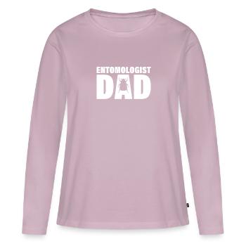 Job - Entomologist Papa - Women's Premium Organic Long Sleeve Shirt - dusky pink - Front - Julia (174cm)