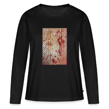 Bloody metal plate - Women's Premium Organic Long Sleeve Shirt - black - Front - Julia (174cm)