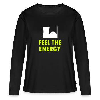 Feel the energy (nuclear power plant) - Women's Premium Organic Long Sleeve Shirt - black - Front - Julia (174cm)