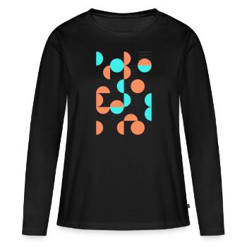 Verse - Frauen Premium Bio Langarmshirt - Schwarz - Vorne - Julia (174cm)