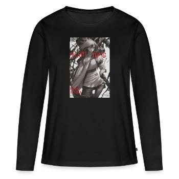 Affiche d’anime cinématographique épique - T-shirt manches longues Premium bio Femme - noir - Devant - Julia (174cm)