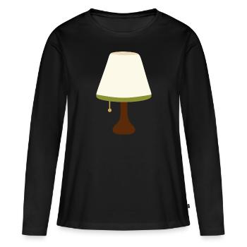 Petite lampe - T-shirt manches longues Premium bio Femme - noir - Devant - Julia (174cm)