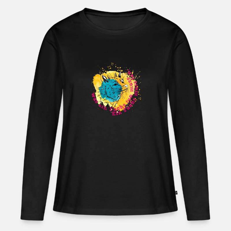 A fox has to do what a fox needs to do - Women's Premium Organic Long Sleeve Shirt - black