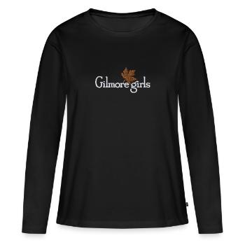 Gilmore Girls Design De Broderie Logo - T-shirt manches longues Premium bio Femme - noir - Devant - Julia (174cm)