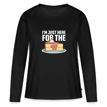 Pi-Day Pi Happy Pi Day Mathématicien Math Nerd - T-shirt manches longues Premium bio Femme - noir - Devant - Julia (174cm)