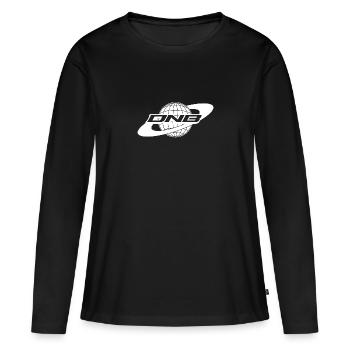 DNB Planet - Women's Premium Organic Long Sleeve Shirt - black - Front - Julia (174cm)