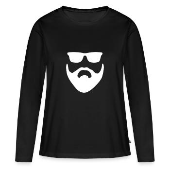 Bart - T-shirt manches longues Premium bio Femme - noir - Devant - Julia (174cm)