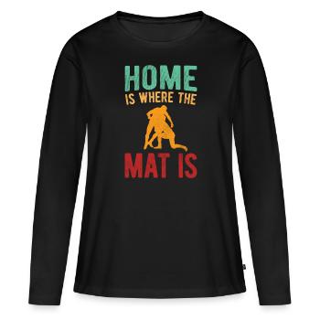 Grappling Martial Arts Wrestling - Frauen Premium Bio Langarmshirt - Schwarz - Vorne - Julia (174cm)