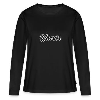 Warrior - Women's Premium Organic Long Sleeve Shirt - black - Front - Julia (174cm)