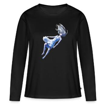 Girls under water | by the sea | Imagination - Women's Premium Organic Long Sleeve Shirt - black - Front - Julia (174cm)