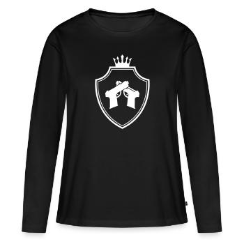 Pistol Coat of Arms - Women's Premium Organic Long Sleeve Shirt - black - Front - Julia (174cm)