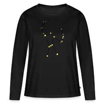 Star constellation - Orion - T-shirt manches longues Premium bio Femme - noir - Devant - Julia (174cm)