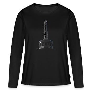 Colonne de la victoire - T-shirt manches longues Premium bio Femme - noir - Devant - Julia (174cm)