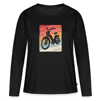 Moped Moped Moped Driver Mokick - Women's Premium Organic Long Sleeve Shirt - black - Front - Julia (174cm)