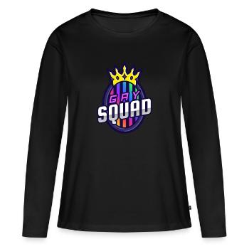 Gay squad. Gay pride. Pride month. - T-shirt manches longues Premium bio Femme - noir - Devant - Julia (174cm)