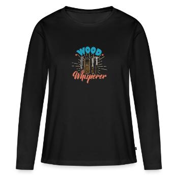 carpenter carpentry carpentry woodworker profession - Women's Premium Organic Long Sleeve Shirt - black - Front - Julia (174cm)