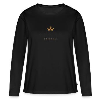 Lukas Original Family Logo - Women's Premium Organic Long Sleeve Shirt - black - Front - Julia (174cm)