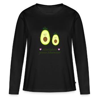 Allerliebste große Schwester - Frauen Premium Bio Langarmshirt - Schwarz - Vorne - Julia (174cm)