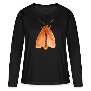 Tigre rubis - T-shirt manches longues Premium bio Femme - noir - Devant - Julia (174cm)