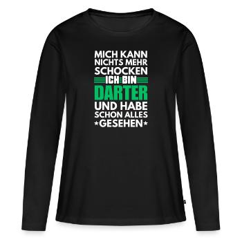 Dard non choquable - T-shirt manches longues Premium bio Femme - noir - Devant - Julia (174cm)