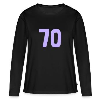 ALLES GUTE ZUM GEBURTSTAG. ALLES GUTE ZUM GEBURTSTAG. JAHRESTAG. - Frauen Premium Bio Langarmshirt - Schwarz - Vorne - Julia (174cm)
