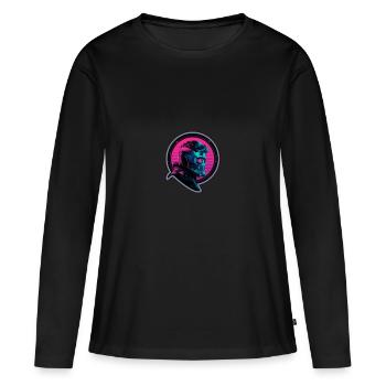 Sternenlord - Frauen Premium Bio Langarmshirt - Schwarz - Vorne - Julia (174cm)