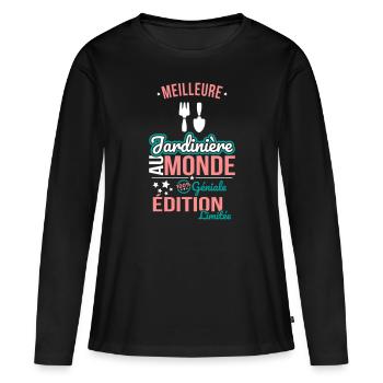 Best Planter in the World 100% Awesome - Women's Premium Organic Long Sleeve Shirt - black - Front - Julia (174cm)
