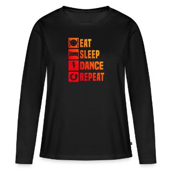 Hommes Shuffel Dance Shuffle Girl Femmes - T-shirt manches longues Premium bio Femme - noir - Devant - Julia (174cm)