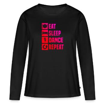 Shuffle Dance Shuffle Girl Shuffledancer pour femmes - T-shirt manches longues Premium bio Femme - noir - Devant - Julia (174cm)