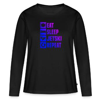 Jet ski femme Jet Ski Homme Jet Ski - T-shirt manches longues Premium bio Femme - noir - Devant - Julia (174cm)