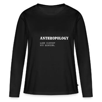 Mais sale joker ou poison de comédien - T-shirt manches longues Premium bio Femme - noir - Devant - Julia (174cm)