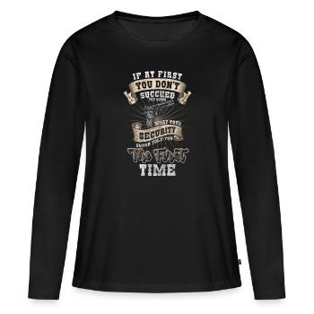 Security Protection Cynics - Women's Premium Organic Long Sleeve Shirt - black - Front - Julia (174cm)