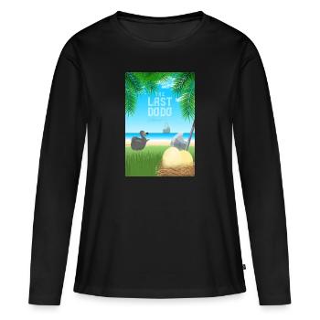 The Last Dodo Mauritius - Le Dernier Dodo Maurice - T-shirt manches longues Premium bio Femme - noir - Devant - Julia (174cm)