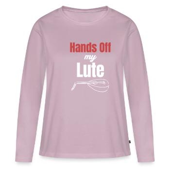 Hände Meiner Laute Saite Musiker Mandolinist - Frauen Premium Bio Langarmshirt - Altrosa - Vorne - Julia (174cm)