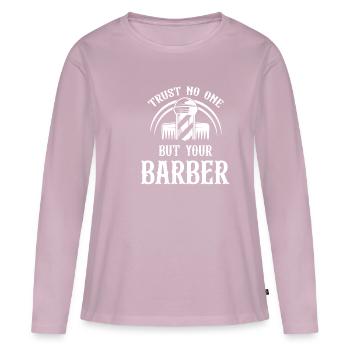 Don't trust anyone but your hairdresser. - Women's Premium Organic Long Sleeve Shirt - dusky pink - Front - Julia (174cm)