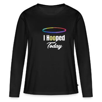 I made a hoop today. Hooping - Women's Premium Organic Long Sleeve Shirt - black - Front - Julia (174cm)