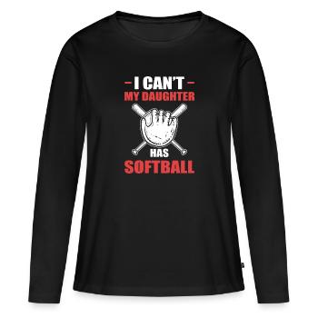 Softball Joueurs de softball - T-shirt manches longues Premium bio Femme - noir - Devant - Julia (174cm)