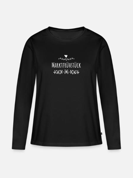 Mainz - Frauen Premium Bio Langarmshirt - Schwarz