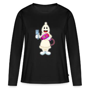 Chess Piece Bishop Chess - Women's Premium Organic Long Sleeve Shirt - black - Front - Julia (174cm)