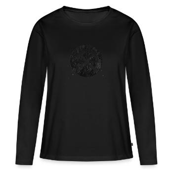 Maillets et fers - T-shirt manches longues Premium bio Femme - noir - Devant - Julia (174cm)