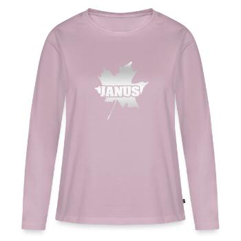 Gift for Janus - Women's Premium Organic Long Sleeve Shirt - dusky pink - Front - Julia (174cm)