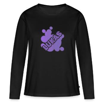 Gift for Lukas - Women's Premium Organic Long Sleeve Shirt - black - Front - Julia (174cm)